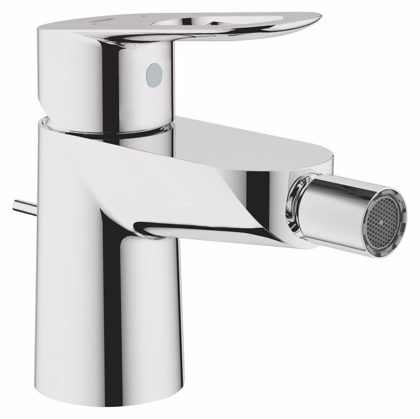 Rubinetto per bidet BauLoop, monocomando, cromato, in ottone, portata di 5,7 litri/minuto