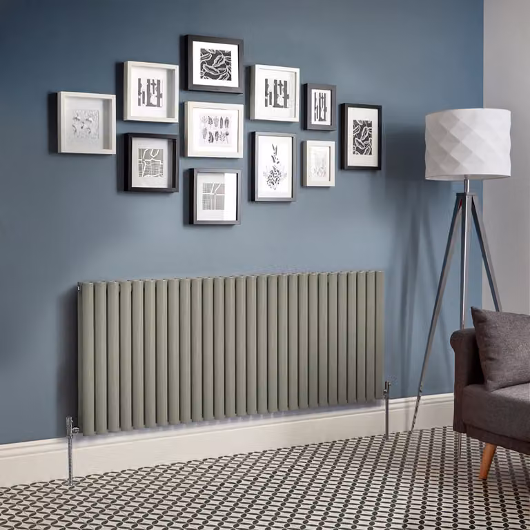 Radiatore di Design Orizzontale  Verde (Sage Leaf Green) -  635mm x 1652mm  - Pannello Doppio  - Revive