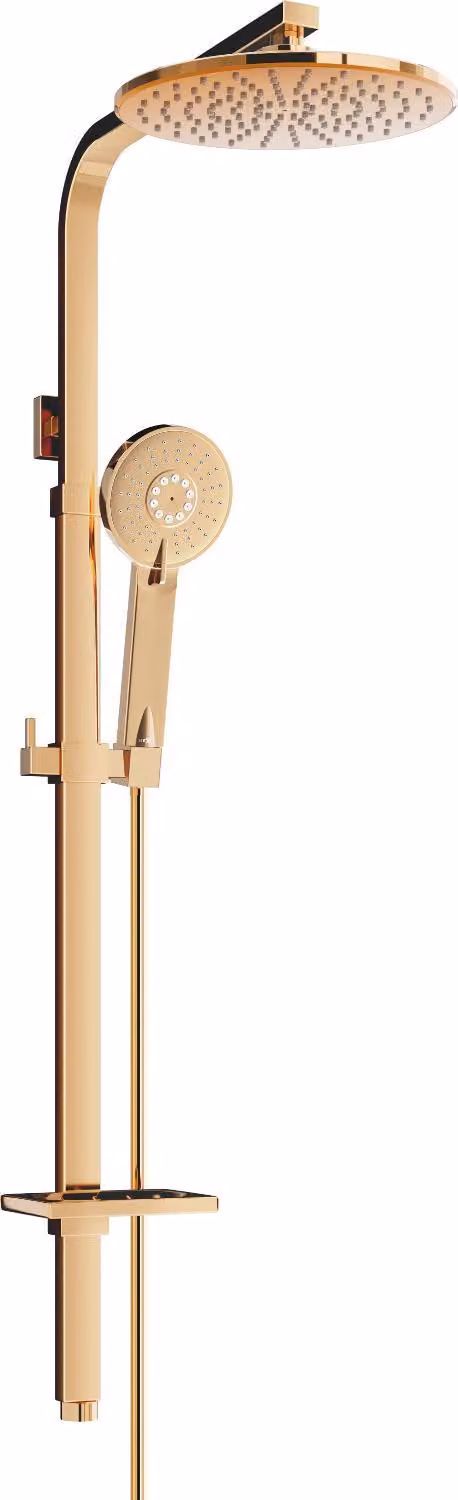 Mexen Q40 colonna doccia, oro rosa - 798404095-60