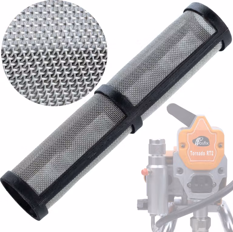 Rosfix Filtro per Spruzzatore di Vernice Tornado RT2/RT3/RT4/ Surge WF / Graco 91 mm 60 Mesh 1 Pz.