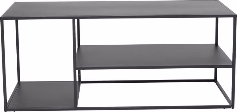 Staal Tavolino 1 ripiano nero.