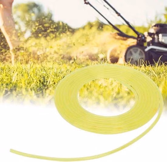 Accessori per tosaerba e decespugliatori: tubo flessibile in plastica giallo da 3 metri, 35 mm.