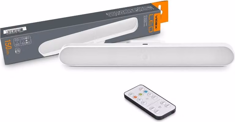 Lampada LED ricaricabile USB-C con supporto magnetico e telecomando Videx