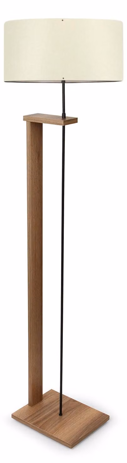 Opviq, lampada da terra di alta qualità in legno, color crema, altezza 150 cm | 100% PVC, struttura in MDF, base Ø 29 x 25 cm, attacco E27 max. 40 W | Design scandinavo per interni moderni.