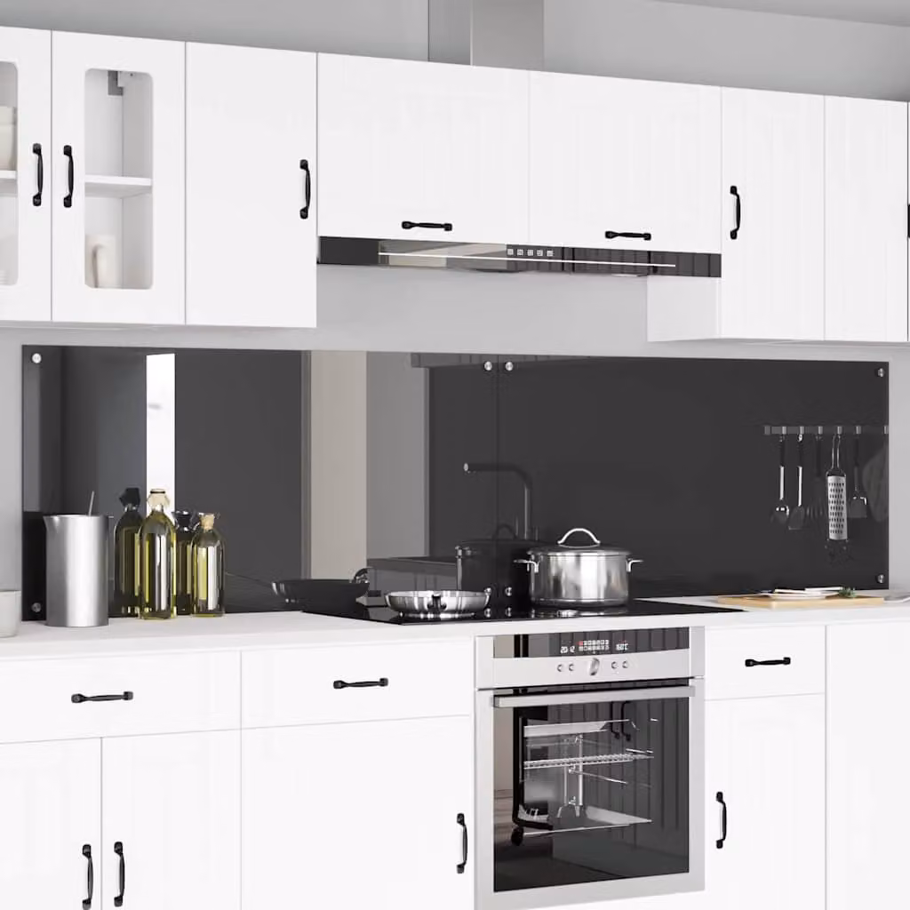 Set di 2 schienali da cucina vidaXL colore grigio, L: 120 cm, H: 60 cm
