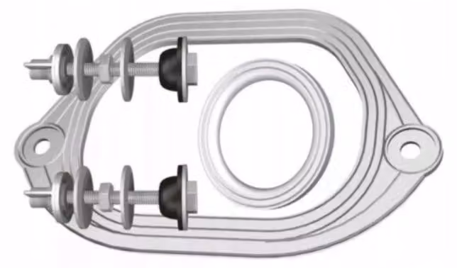 Kit di riparazione per serbatoio WC modello "E", contenente guarnizioni e viti
