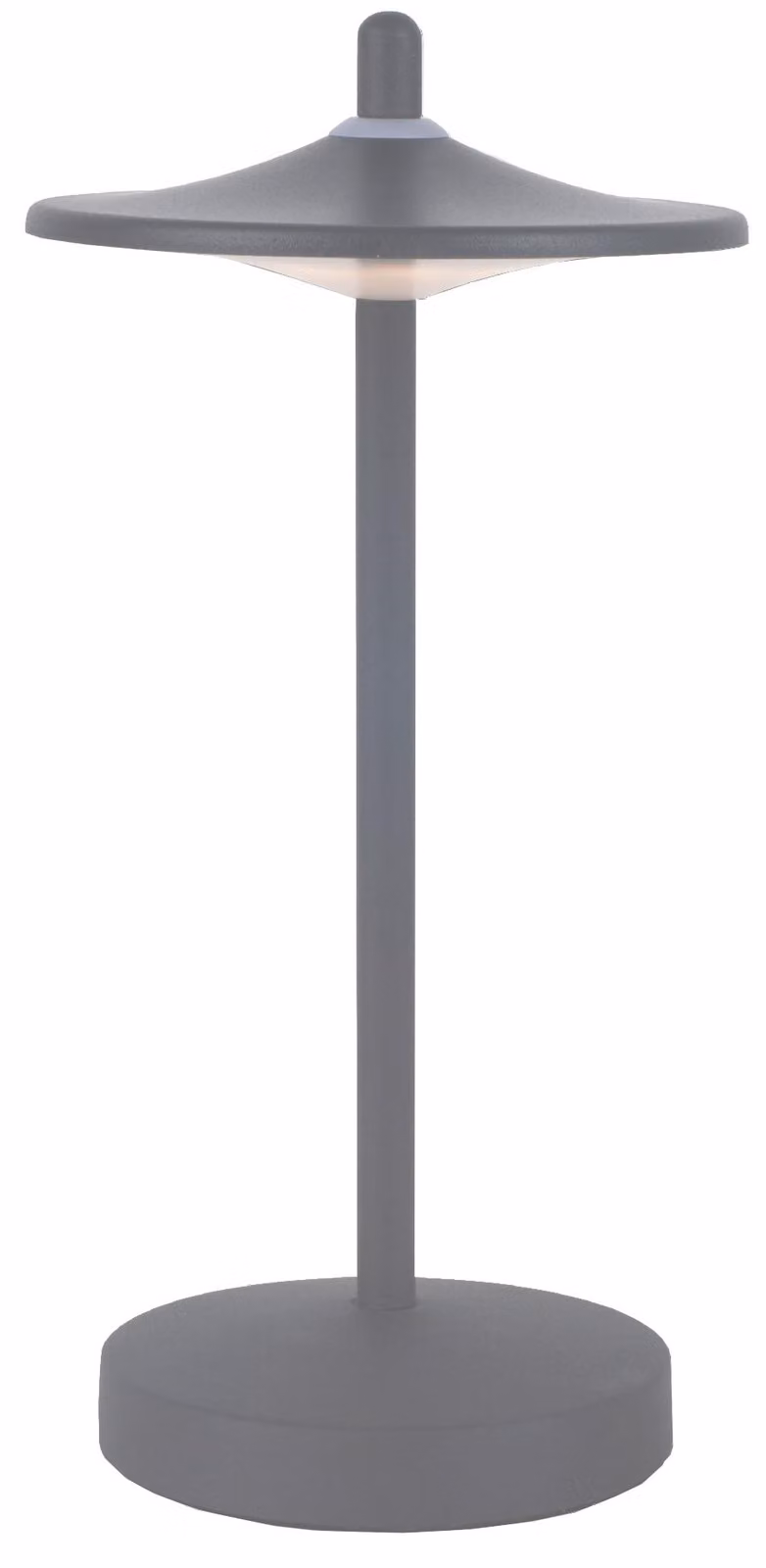 MÜLLER-LICHT Lampada da tavolo ricaricabile a LED 27700202, dimmerabile, 3000K, bianco caldo, grigio