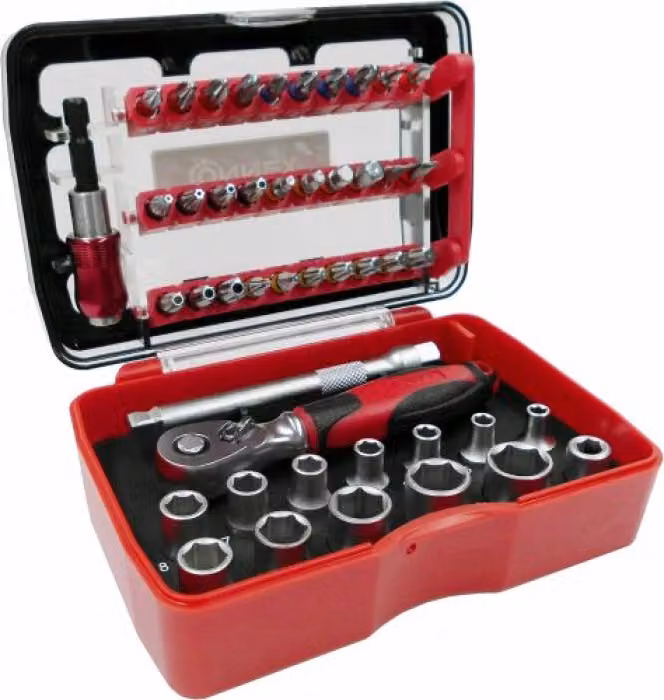 Set di chiavi a bussola da 46 pezzi con cricchetto