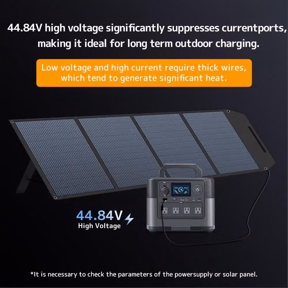Pannello solare pieghevole da 400W, telo solare portatile ad alta efficienza con celle monocristalline