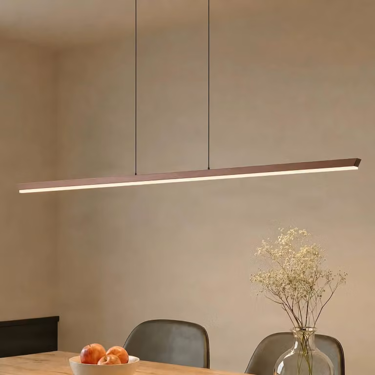 Lampada a sospensione Solvar Lucande, dimmerabile, Marrone / Ruggine, Soggiorno / Sala da pranzo, Metallo, Lampada a sospensione