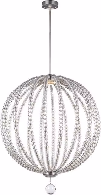 Sospensione a sfera Oberlin Feiss Ø81 nichel LED 12W