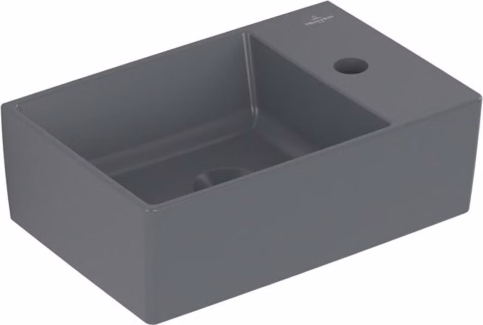 Villeroy & Boch Memento 2.0 lave-mains, 1 trou pour robinet, sans trop-plein, non poncé, 400x260mm, 432340I4, 432340I4