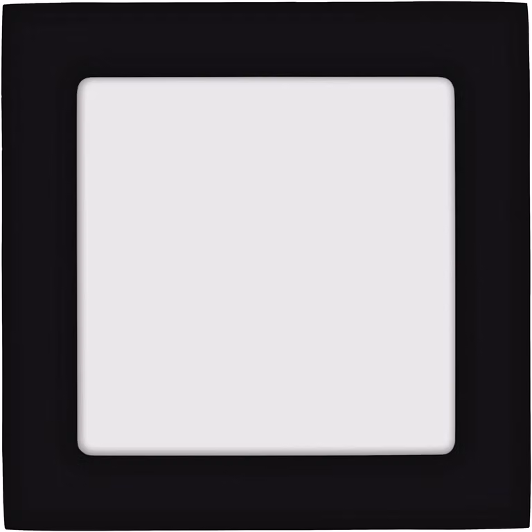 Lampada da incasso Fueva, regolabile in temperatura di colore (CCT), dimensioni 170x170mm, colore nero