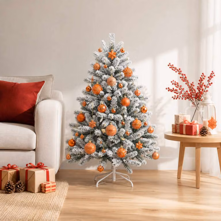 vidaXL Set di Palline di Natale 88 pz Bronzo Ø 6 cm Plastica