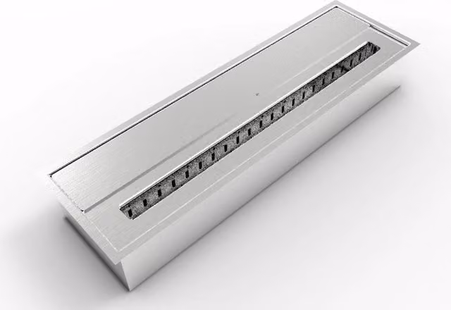 Bruciatore a Bioetanolo per Camini 61x18,7xH9,5 cm 4,5L in Acciaio Inox