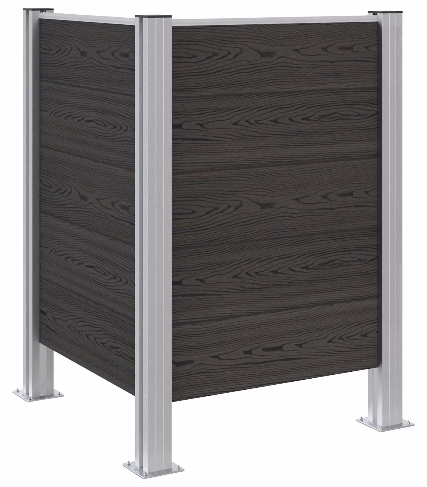 Recinzione Contenitore per Rifiuti Grigio 85 x 85 x 115 cm