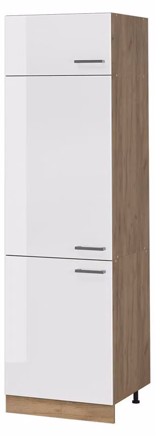 Mobile cucina dispensa Vicco R-Line Bianco lucido/Rovere dorato 60 cm, Model 63211