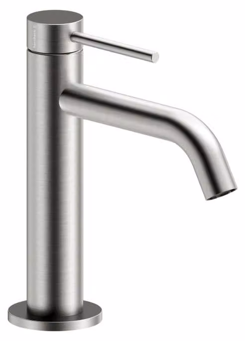 Herzbach DEEP iX Valvola per lavabo a colonna Slim S-Size con scarico PUSH in acciaio inossidabile