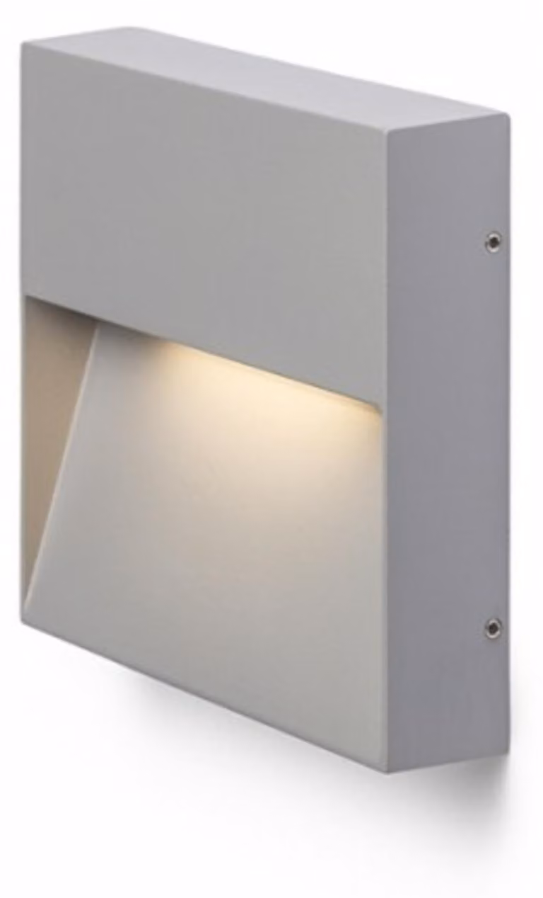RED - DESIGN RENDL VENDITA CAMPIONI RENDL AQILA SQ Applique grigia 230 V LED 6 W IP54 3000 K R12543