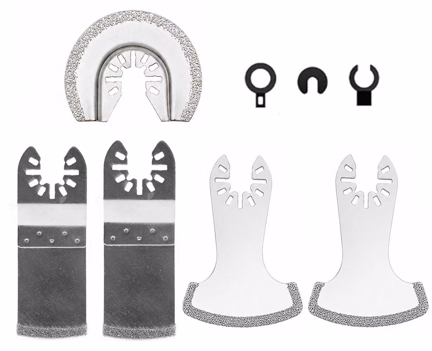 Set di 5 lame multifunzione diamantate