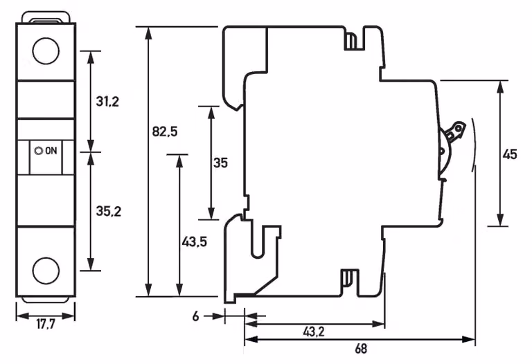 DOEPKE&CO. Interruttore miniaturizzato C 2A 1p 230V 10kA 1TE UC