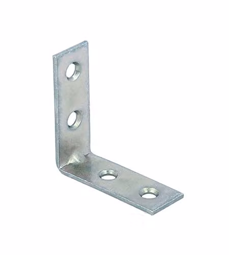 Lastrine di giunzione ad angolo 50 x 50 mm. - zincate - 20 pz.