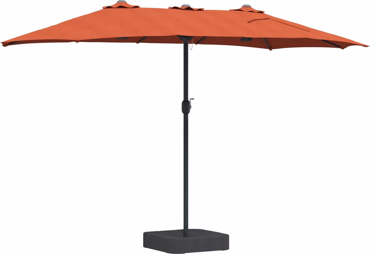 Ombrello da giardino Terracotta 385 x 209 x 244 cm Poliestere