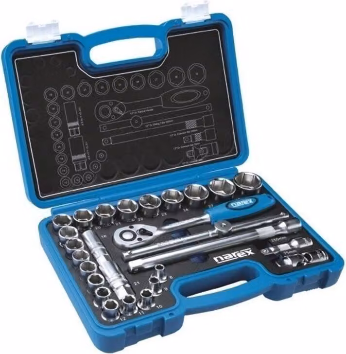 Set di utensili Narex da 1/2", 27 pezzi