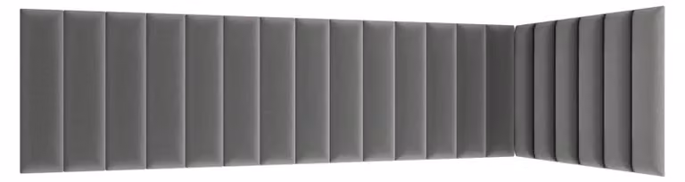 Set di pannelli imbottiti 210x90x60 VALERIO - grigio