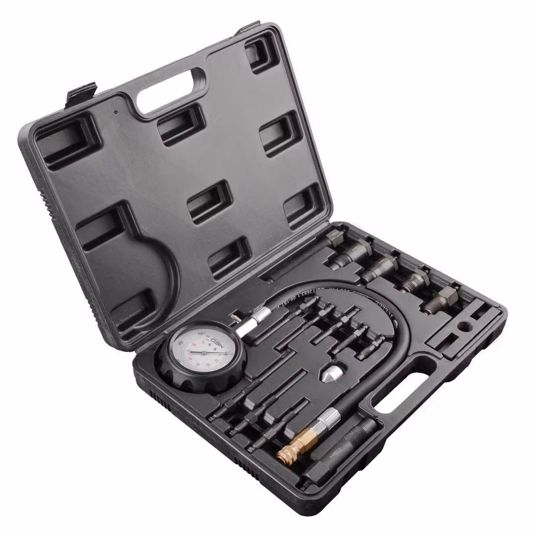 NEO TOOLS Manometro di compressione diesel, set da 16.