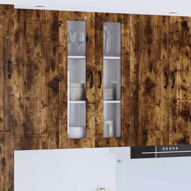 Mobile da cucina-Armadio da cucina Rovere fum¨¦ 60 x 31 x 100 cm Legno multistrato 848037