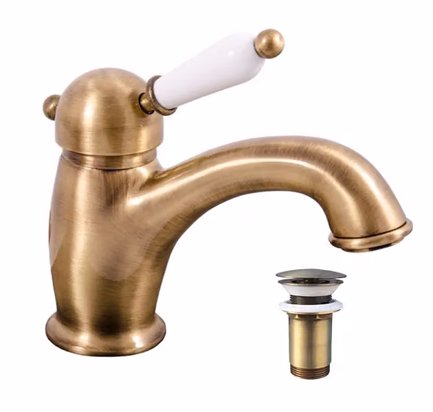 Slezák-RAV Miscelatore per lavabo Slezák RAV Labe L527SM Colore: ottone vecchio, Dimensione: 3/8''