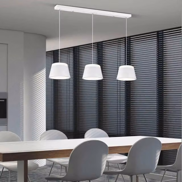 LÚZETE - DUQUESA LAMPADA DA SOFFITTO A 3 LUCI IN METALLO BIANCO