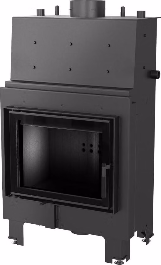 Inserto camino ad acqua KRATKI MBM 12 kW Ø 180 rivestimento nero
