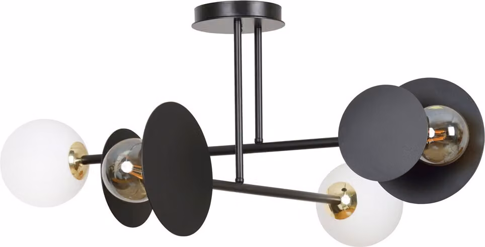 LAMPADA DA SOFFITTO Emibig 2xE27 60W MINERVA 4 NERA 612/4