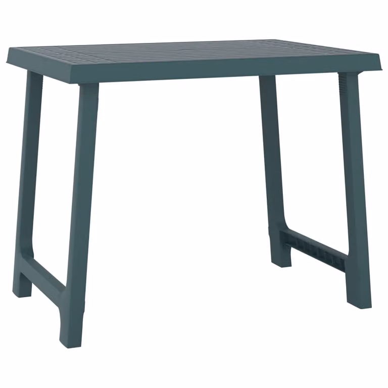Tavolo da Campeggio Verde 79x56x64cm in PP Aspetto in Legno