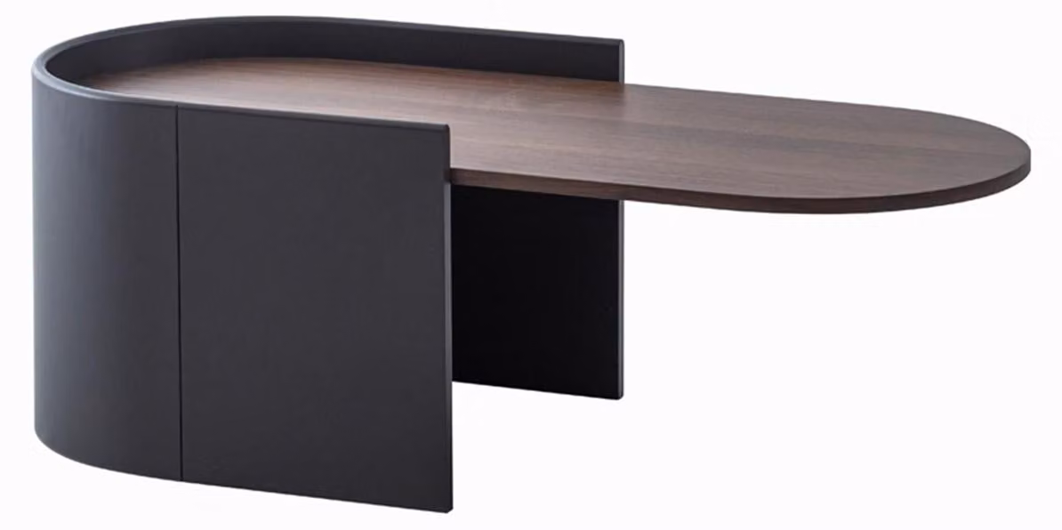 Tavolino moderno, nero e marrone, elegante, tavolino da caffè, tavolino di servizio, decorazione