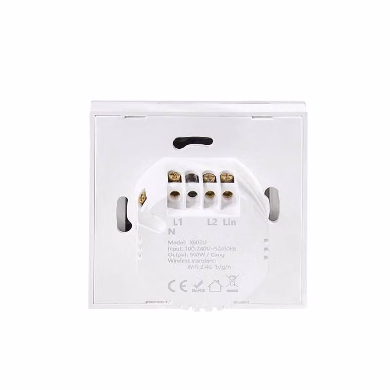 LogiLink SH0125 Interruttore a parete intelligente Wi-Fi LogiLink, a 2 vie, bianco