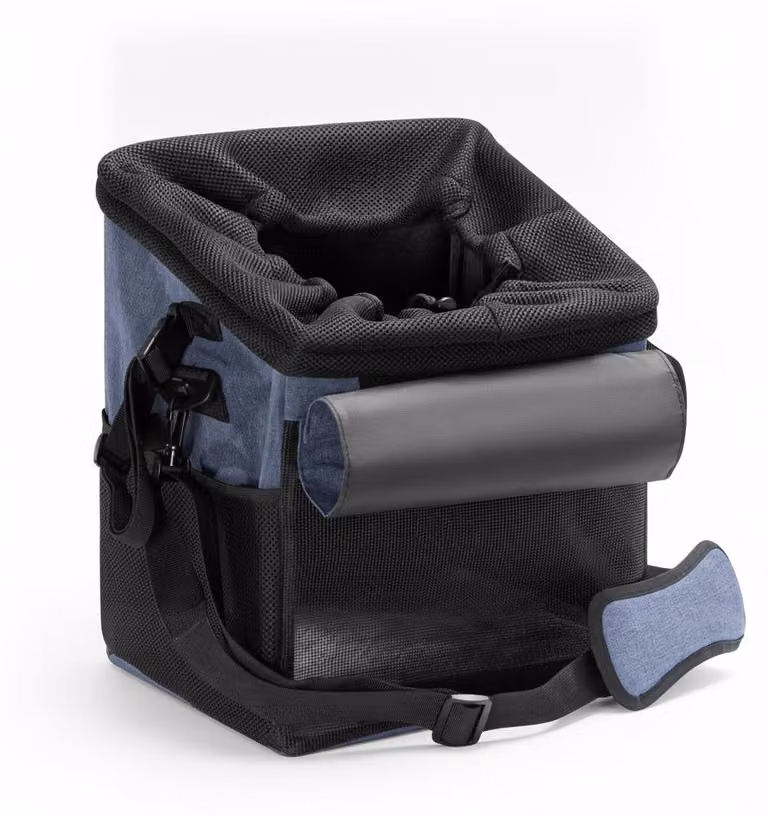 InAndOutdoorMatch - Cesto per bicicletta per cani - Design 2-in-1 - Adatto per cani fino a 10 kg