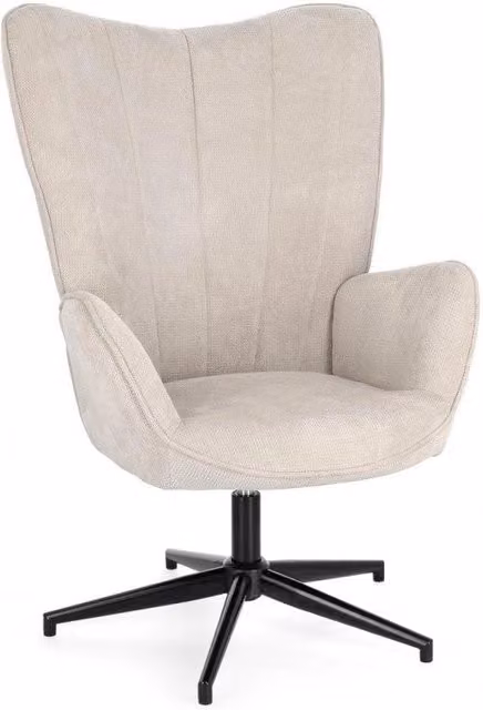 Poltrona Soggiorno 69x72x106 cm Inas in Tessuto Beige