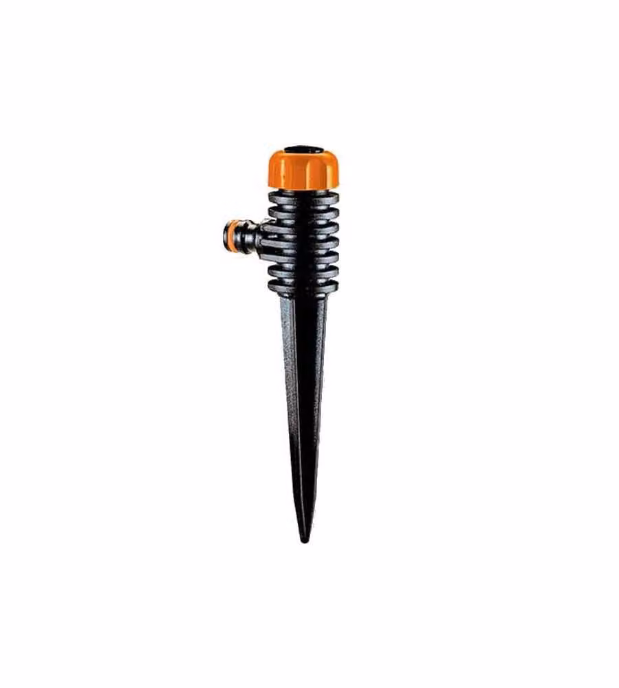 Irrigatore statico con puntale Turbospike 8660 Claber, getto circolare fino a 3,55 m, nero – 1