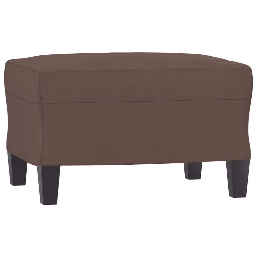 Poggiapiedi Marrone 60x50x41 cm in Pelle finta