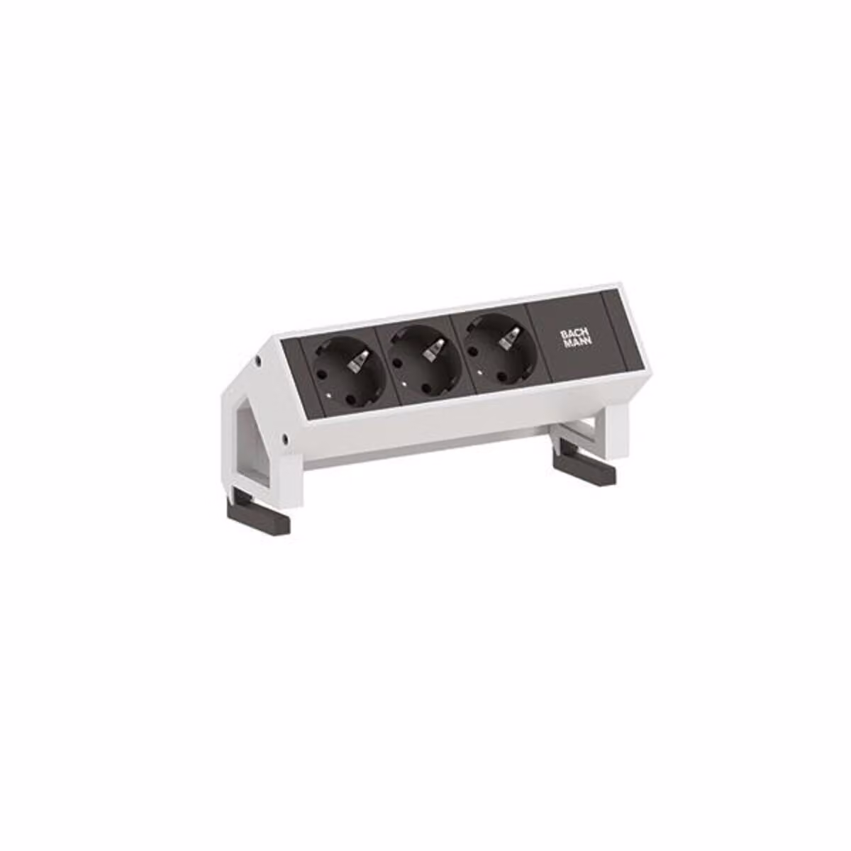 Bachmann DESK 2 - Presa multipla - Ingresso, ingresso GST18 - Connessioni di uscita: 3 - Cavo da 1,5 m - Germania - Bianco,