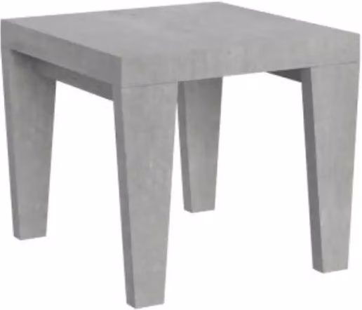 Tavolo allungabile 90/246x90 cm Spimbo colore cemento