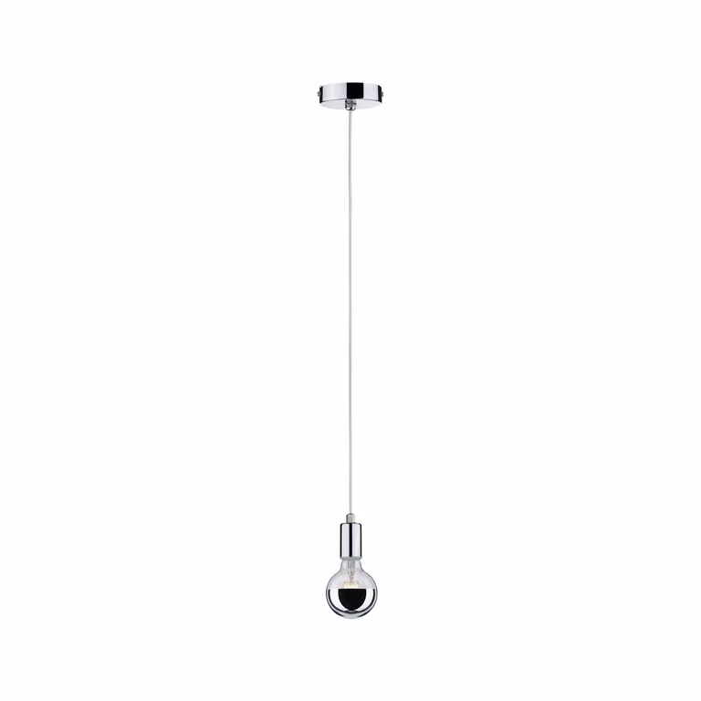 Lampada a sospensione Paulmann, grado di protezione IP44, massimo 20W, attacco E27, cromata, 230V, metallo