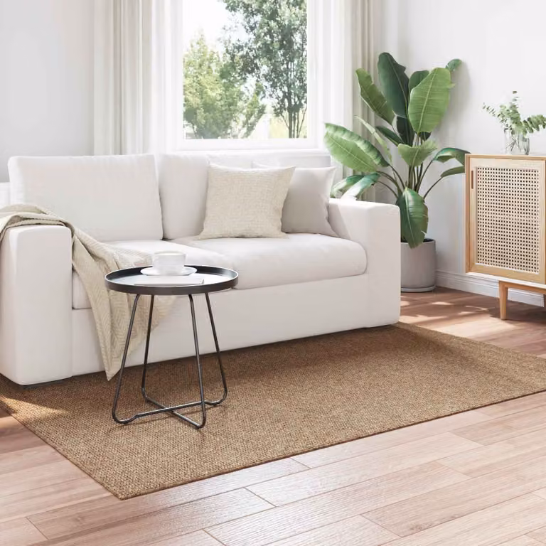 Tappeto vidaXL AGIRA per interno ed esterno, Naturale (Beige/Marrone), L: 170 cm x P: 120 cm