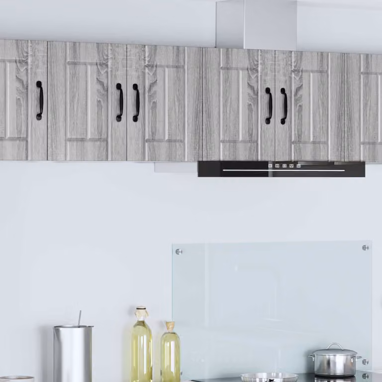 Set di 2 armadietti da muro moderni vidaXL per cucina in MDF Grigio Matt L: 40 cm, P: 31 cm, H: 30 cm
