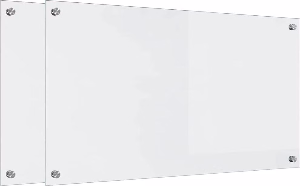 Schienale da cucina 2 pcs Trasparente 90 x 50 cm