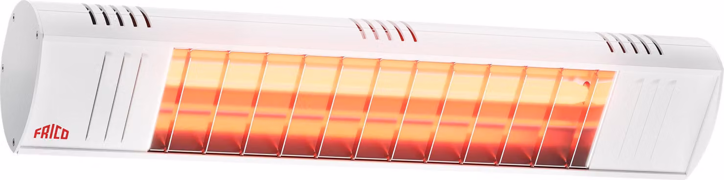 Riscaldatore a infrarossi Term Short IP44 1500 Watt Bianco