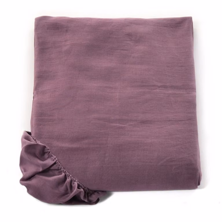 SOFFIO Lenzuolo con angoli - Taglia: 2 piazze,Colore: SOFFIO - MELANZANA